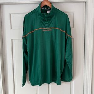 Adidas Miami Hurricanes AeroReady Snap Pullover XL NWT